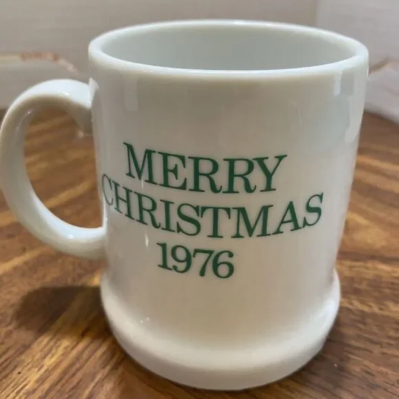 Snoopy Beagle Dog Peanuts Coffee Mug Sleigh Merry Christmas 1976 Woodstock Lot 2 - Picture 4 of 13